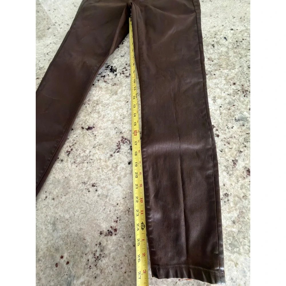 Banana Republic Brown‎ Coated Skinny Pants Size 28